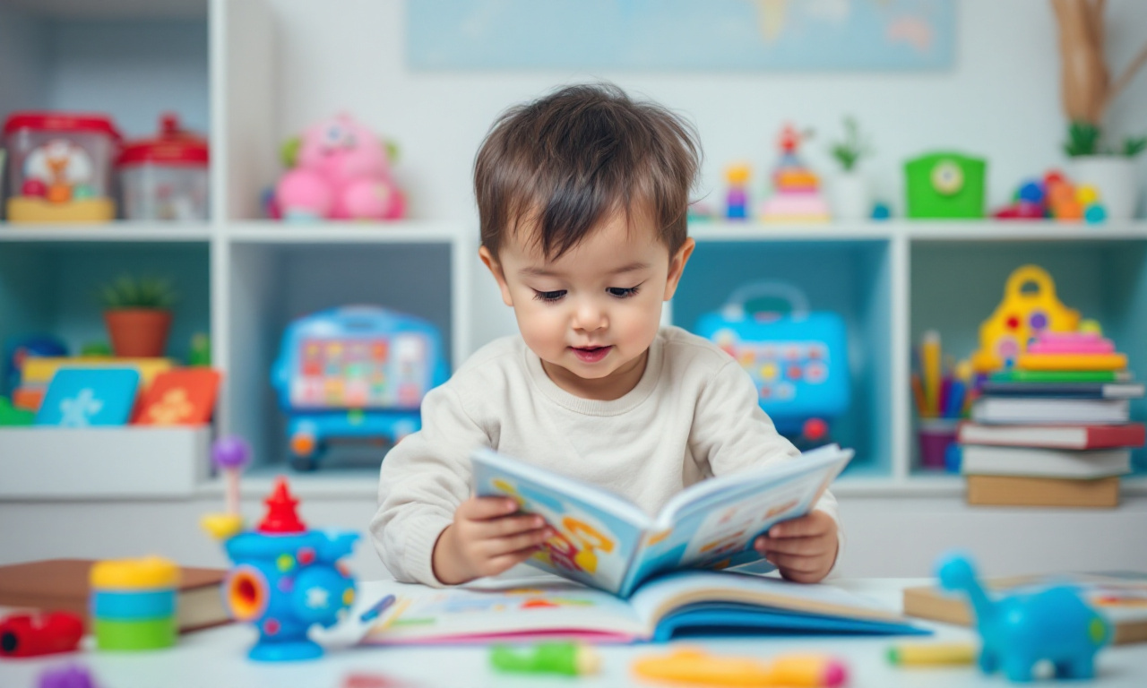 Ребенок, играющий с книгами